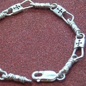 Fishers of Men Acts Sterling Silver Bracelet Budded 9.5 in